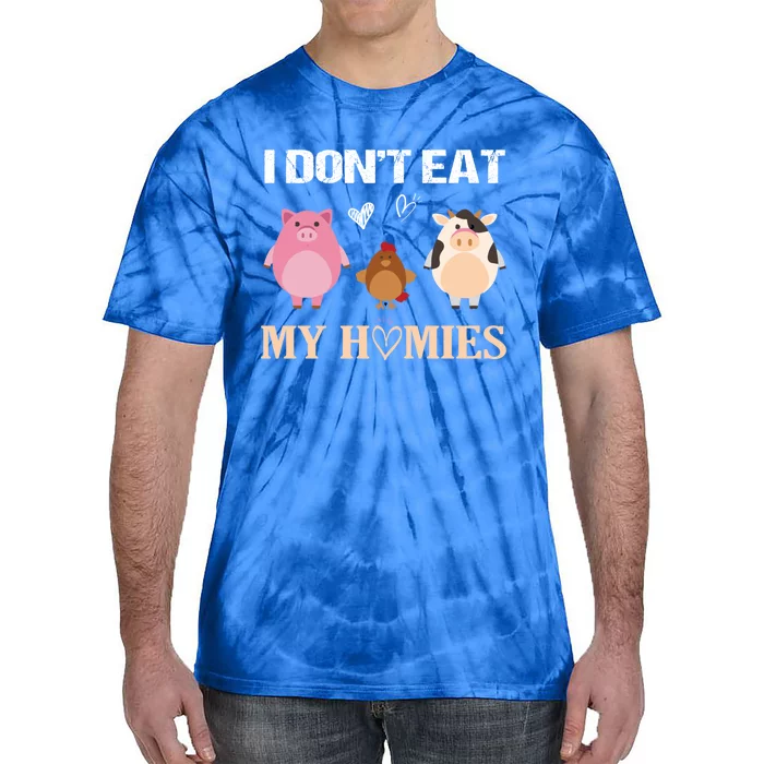 I Don`t Eat My Homies Vegan Vegetarian Great Gift Tie-Dye T-Shirt