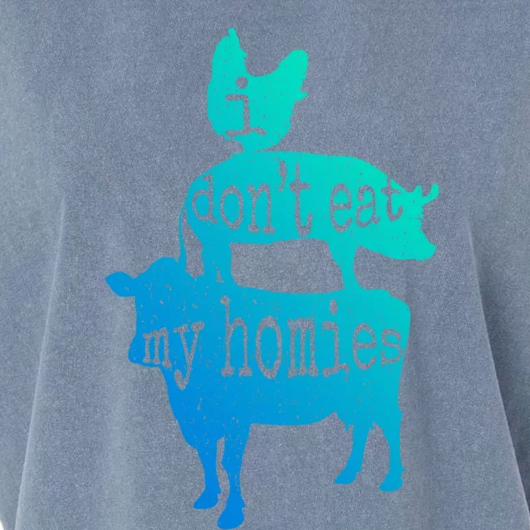 I Don’t Eat My Homies Vegan Gift Garment-Dyed Women's Muscle Tee