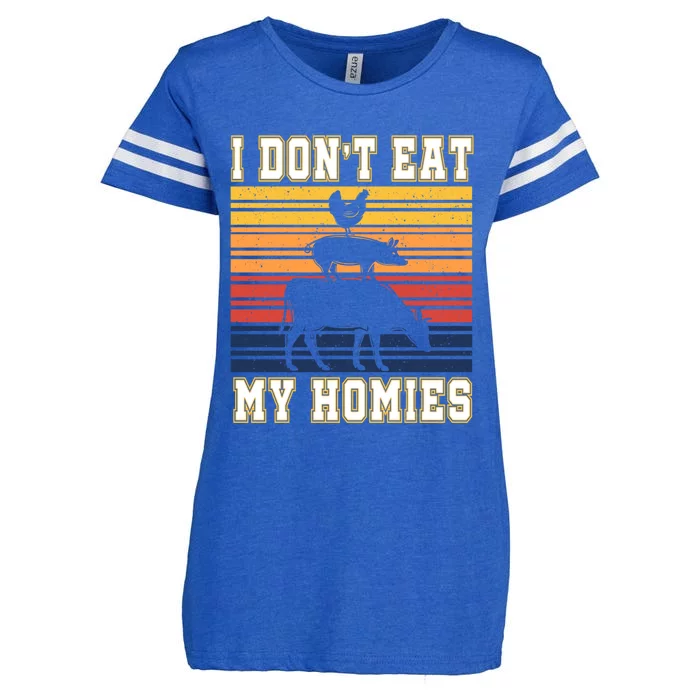 I Don't Eat My Homies Amazing Vegan Gift Enza Ladies Jersey Football T-Shirt