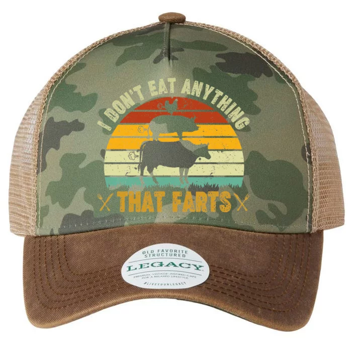 I DonT Eat Anything That Farts World Vegetarian Day Legacy Tie Dye Trucker Hat