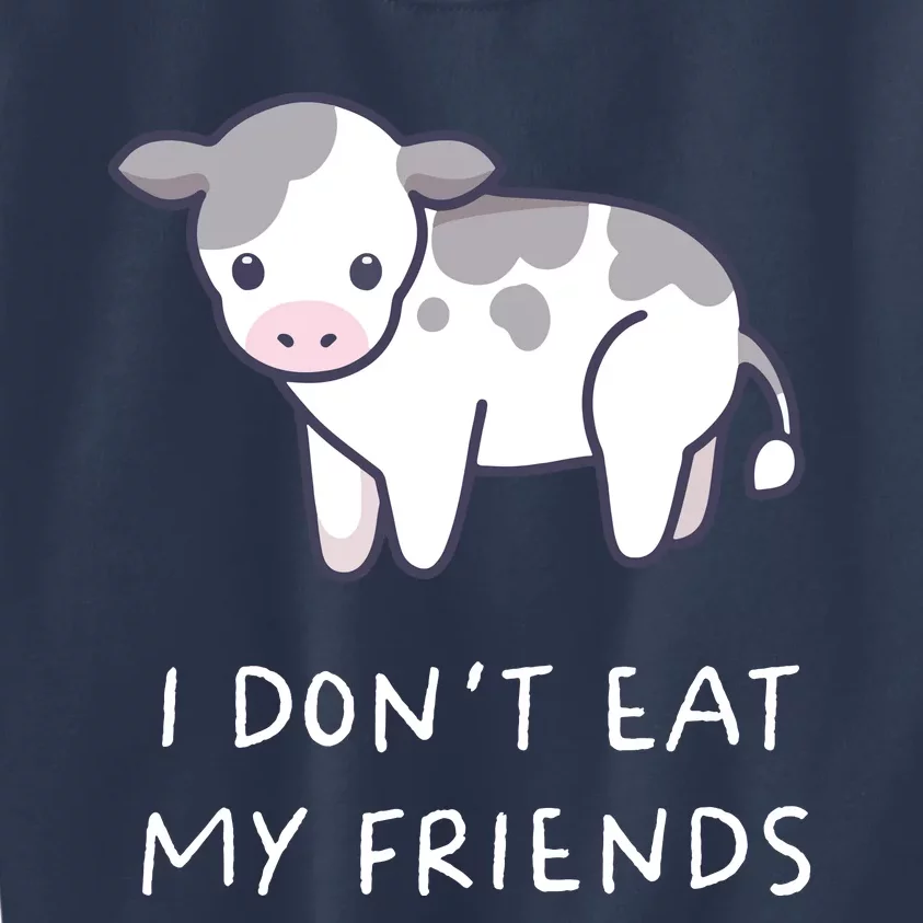 I Dont Eat My Friends Vegetarian Vegan Kawaii Anime Kids Sweatshirt