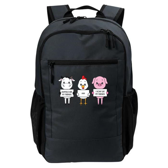 I Dont Eat My Friends Vegetarian World Vegan Day Graphic Daily Commute Backpack