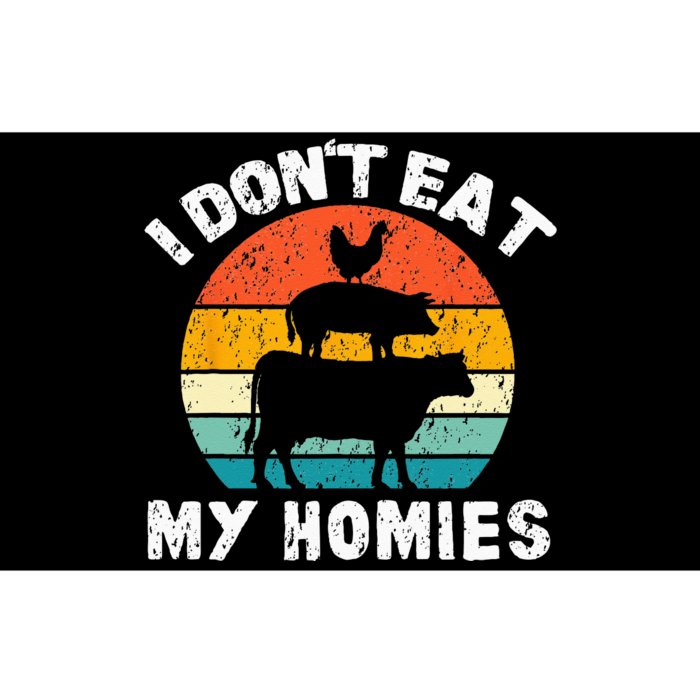 I Dont Eat My Homies Funny Vegetarian Vegan Bumper Sticker