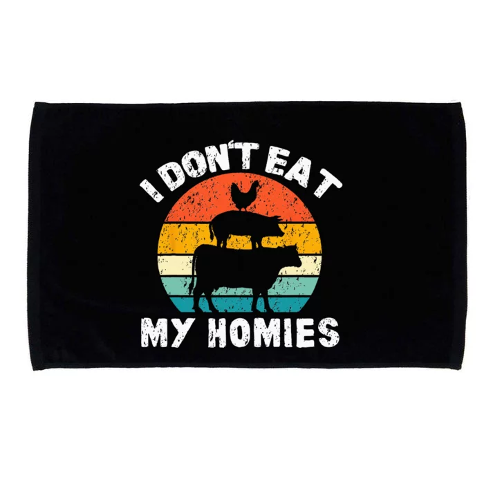 I Dont Eat My Homies Funny Vegetarian Vegan Microfiber Hand Towel