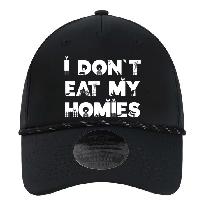 I Dont Eat My Homies Funny Vegan Vegetarian Food Gift Performance The Dyno Cap