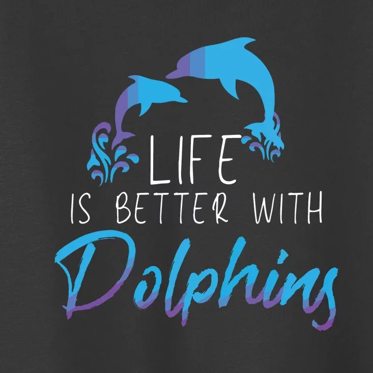 Inspiring Dolphin Enthusiasts Environmentalist Vintage Funny Toddler T-Shirt