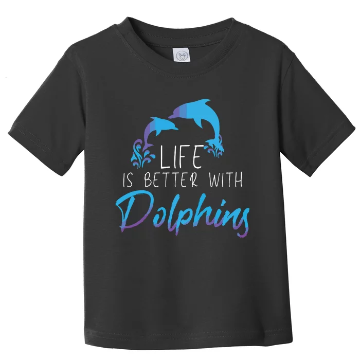 Inspiring Dolphin Enthusiasts Environmentalist Vintage Funny Toddler T-Shirt