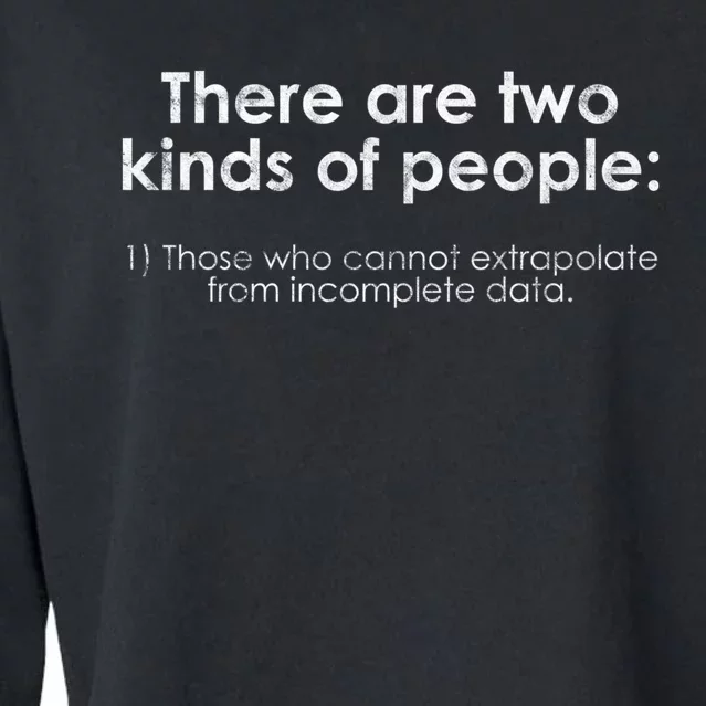 Incomplete Data Extrapolate Math Statistics Gift Cropped Pullover Crew