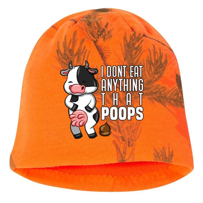 I Dont Eat Anything That Poops Gift Kati - Camo Knit Beanie