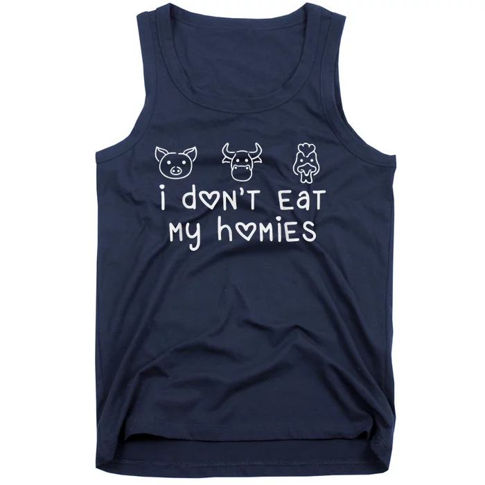 I Don't Eat My Homies Funny Vegetarian Women Men Vegan Tank Top