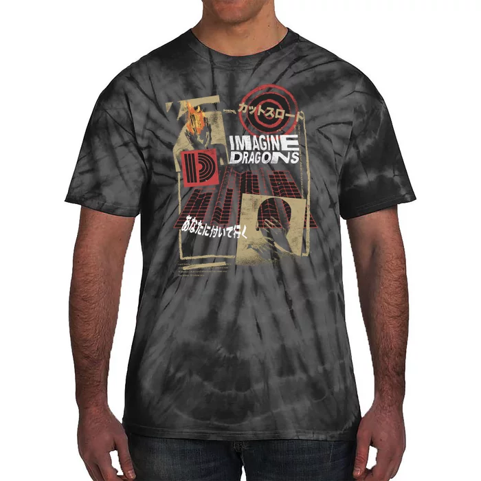 I.M.A.G.I.N.E D.R.A.G.O.N.S Exclusive Japanese Collage Tie-Dye T-Shirt