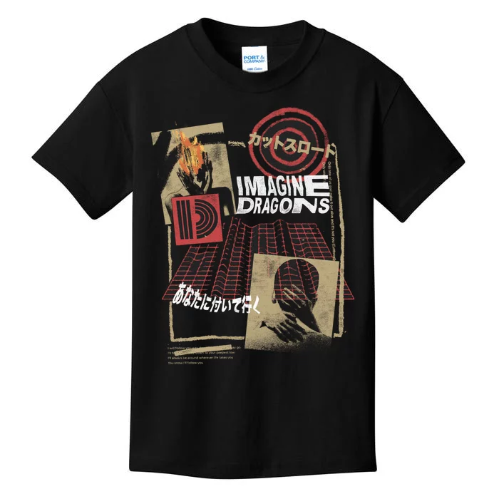 I.M.A.G.I.N.E D.R.A.G.O.N.S Exclusive Japanese Collage Kids T-Shirt