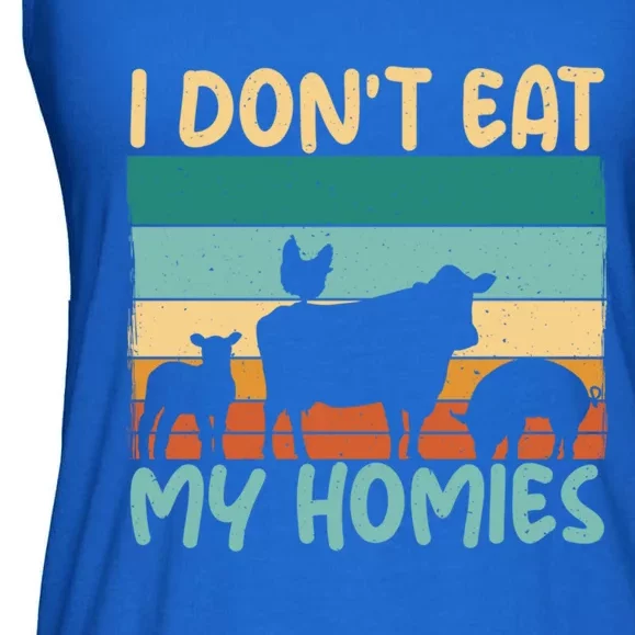 I Dont Eat My Homies Animal Lover Vegetable Lover Gift Ladies Essential Flowy Tank