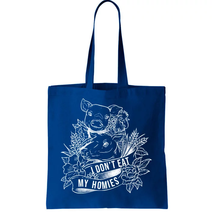 I Dont Eat My Homies Vegan Vegetarian Plant Powered Cool Gift Tote Bag