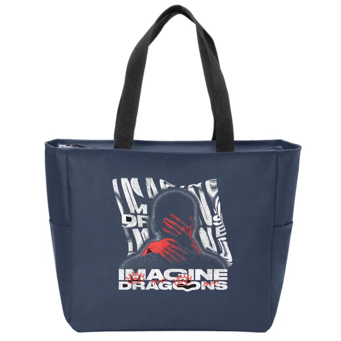 I.M.A.G.I.N.E D.R.A.G.O.N.S Exclusive Warp Hands Zip Tote Bag