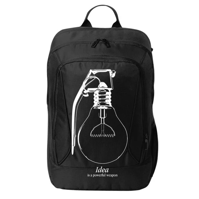 Idea Is A Powerful Weapon Light bulb Grenade City Backpack