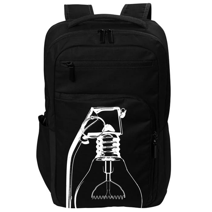 Idea Is A Powerful Weapon Light bulb Grenade Impact Tech Backpack