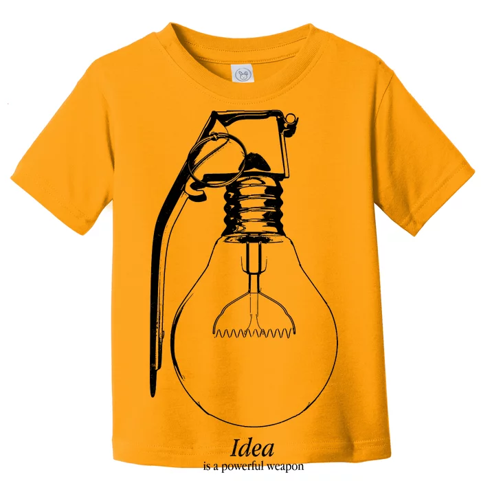 Idea Is A Powerful Weapon Light bulb Grenade Toddler T-Shirt