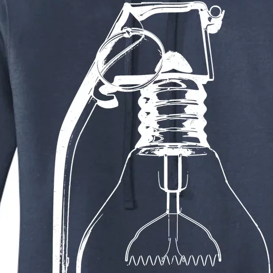 Idea Is A Powerful Weapon Light bulb Grenade Women's Pullover Hoodie