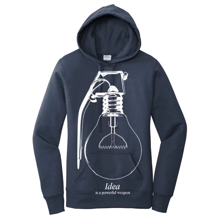 Idea Is A Powerful Weapon Light bulb Grenade Women's Pullover Hoodie