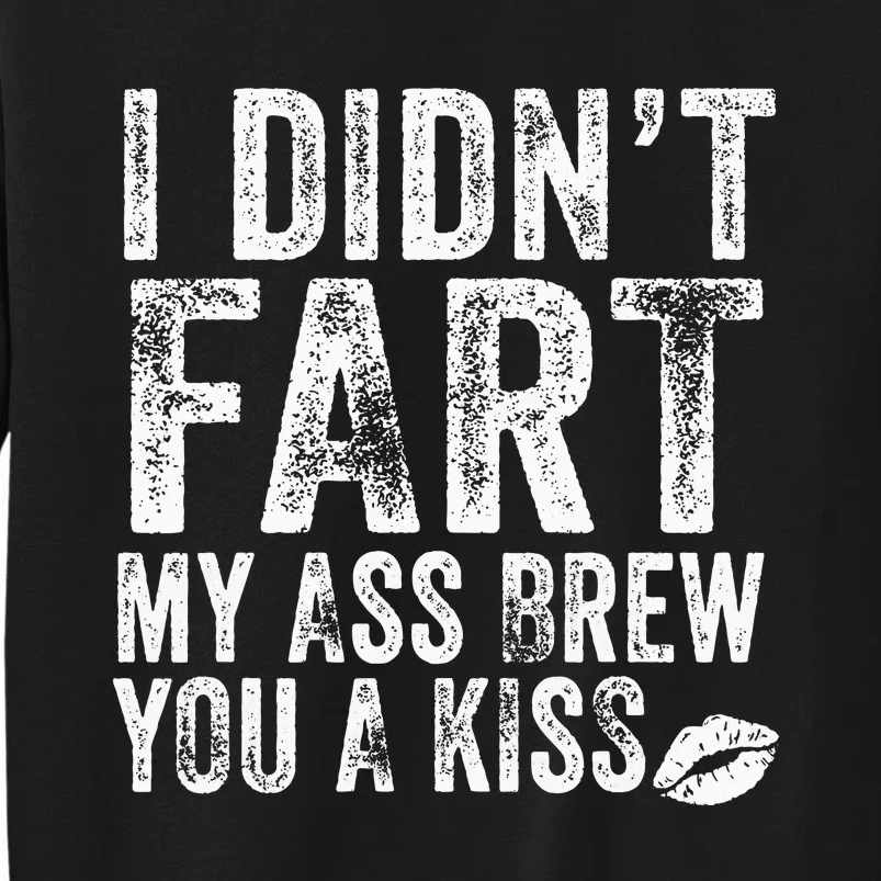 I DidnT Fart My Ass Blew You A Kiss Distressed Sweatshirt