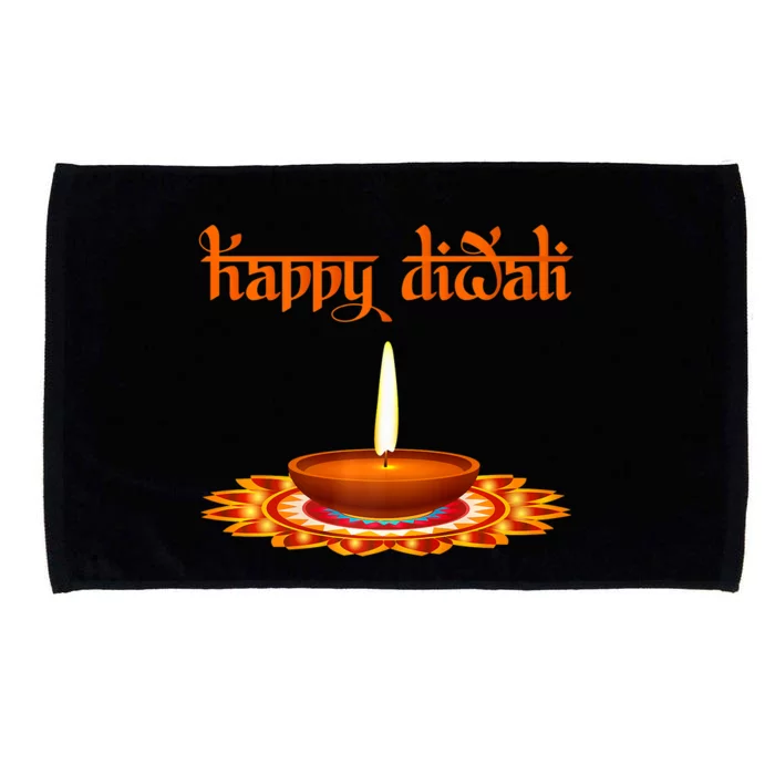 Indian Diwali Festival Happy Diwali Indian Festival Of Light Microfiber Hand Towel