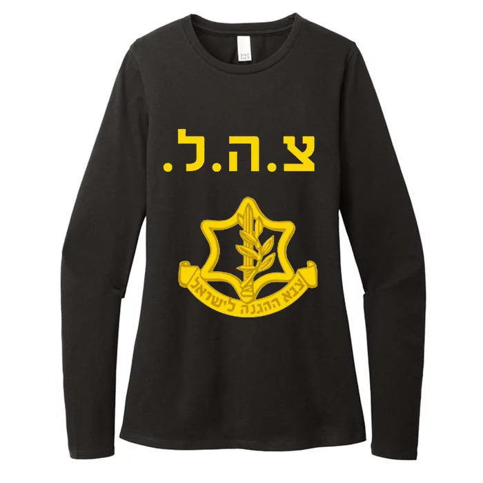 Israel Defense Forces IDF Tzahal Krav Maga Womens CVC Long Sleeve Shirt