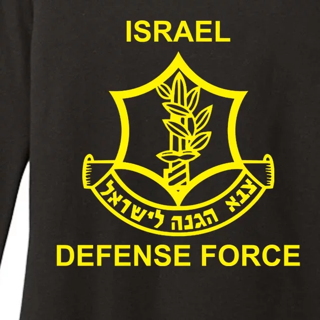 Israel Defense Force Womens CVC Long Sleeve Shirt