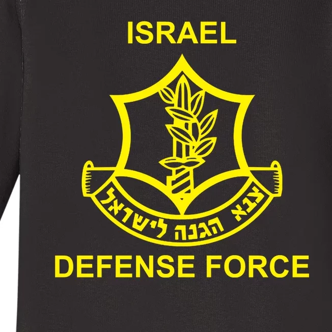 Israel Defense Force Baby Long Sleeve Bodysuit