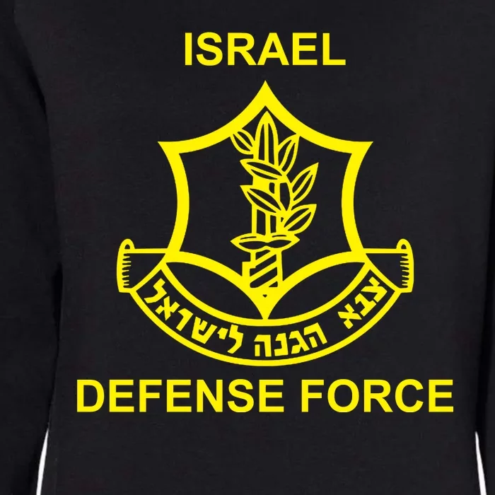 Israel Defense Force Womens California Wash Sweatshirt