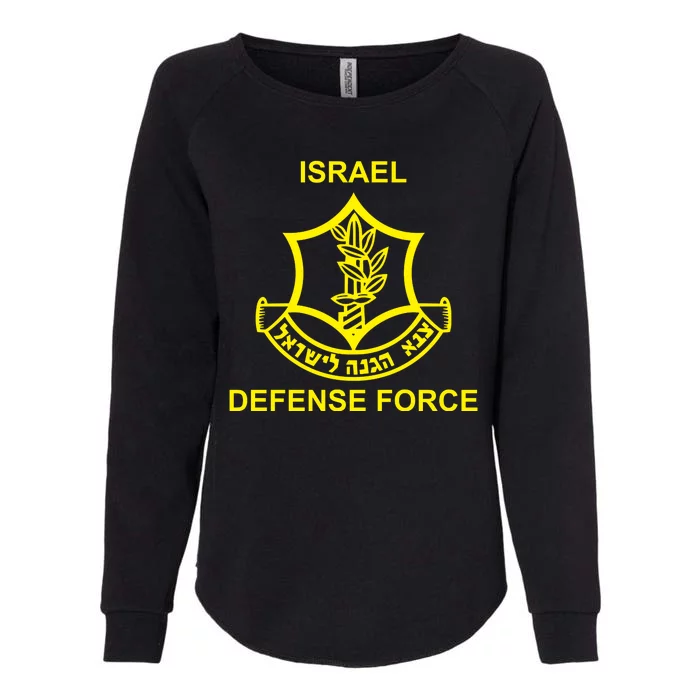 Israel Defense Force Womens California Wash Sweatshirt