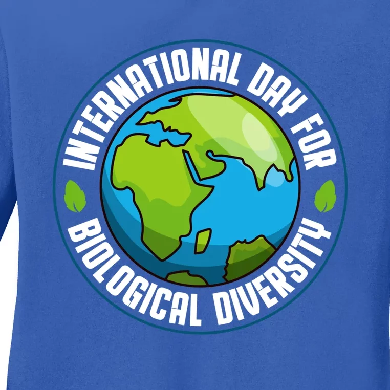 International Day For Biological Diversity Biodiversity Week Funny Gift Ladies Long Sleeve Shirt