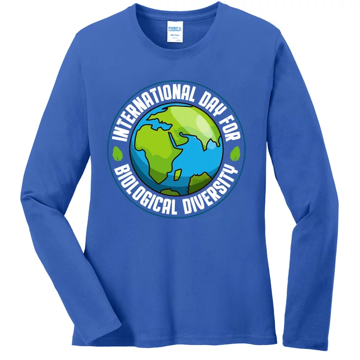 International Day For Biological Diversity Biodiversity Week Funny Gift Ladies Long Sleeve Shirt