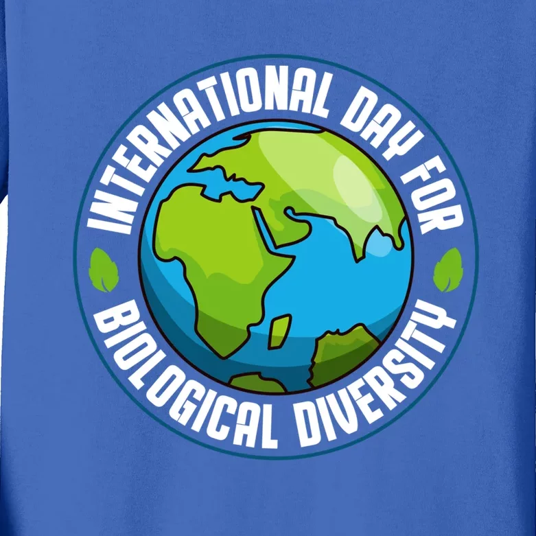 International Day For Biological Diversity Biodiversity Week Funny Gift Kids Long Sleeve Shirt