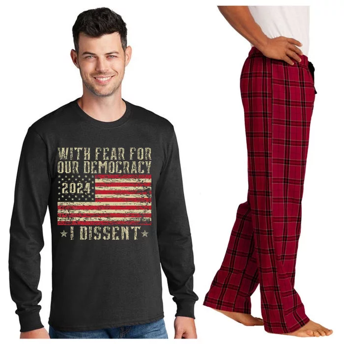 I Dissent Funny Immunity Quote Humor Long Sleeve Pajama Set