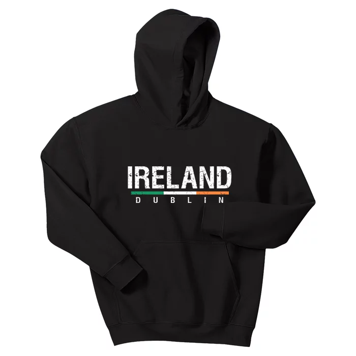 Ireland Dublin Flag Kids Hoodie