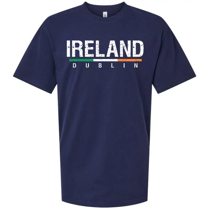 Ireland Dublin Flag Sueded Cloud Jersey T-Shirt