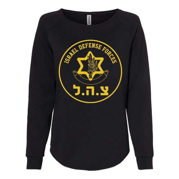 Israel Defense Forces Womens California Wash Sweatshirt