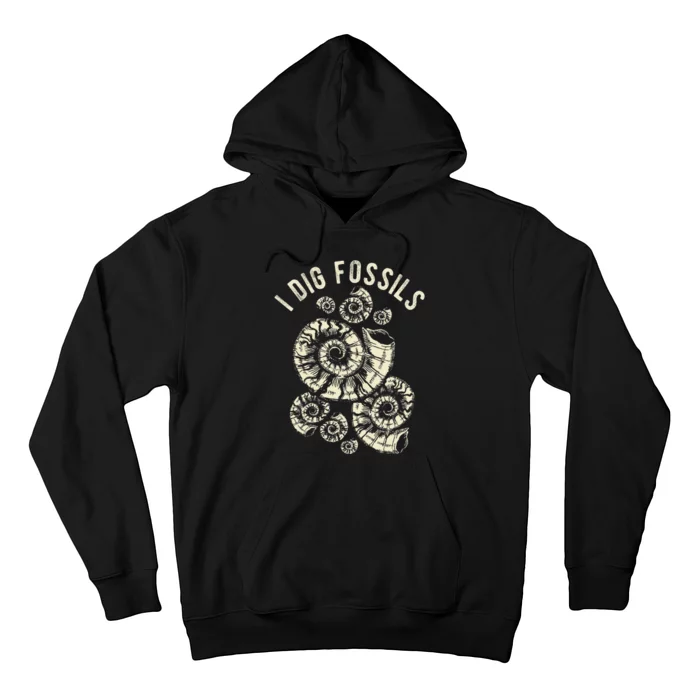 I Dig Fossils Ammonite Fossil Hoodie