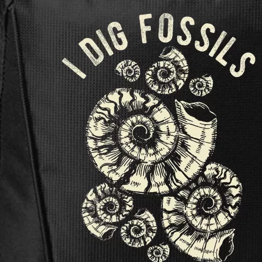 I Dig Fossils Ammonite Fossil City Backpack