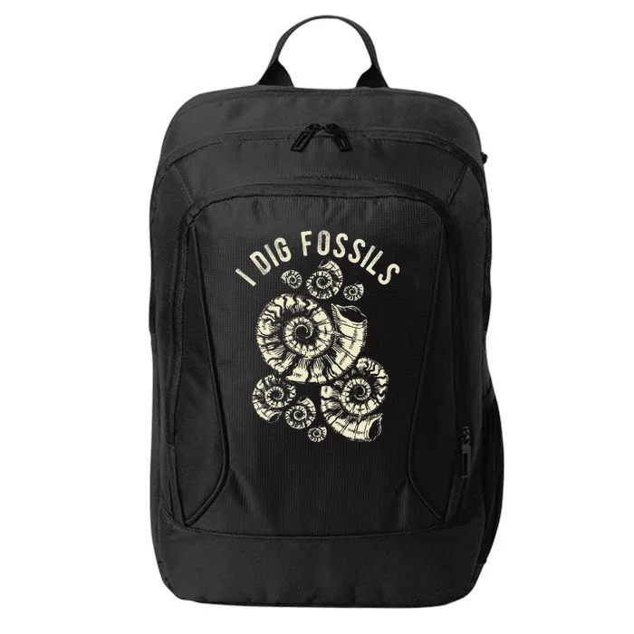 I Dig Fossils Ammonite Fossil City Backpack