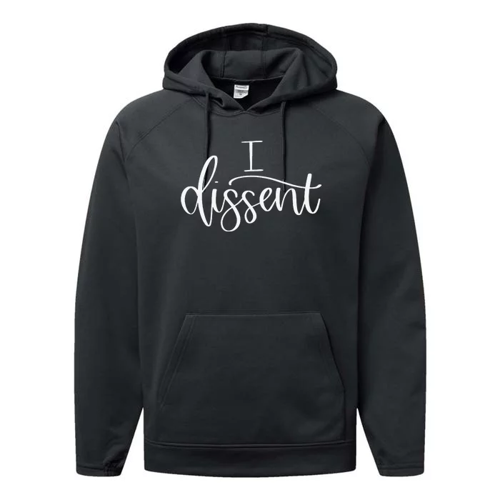 I DISSENT Feminist 's Rights Performance Fleece Hoodie