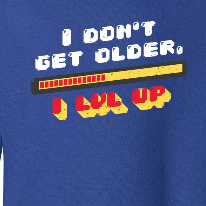 I Dont Get Older I Level Up Gift Toddler Sweatshirt