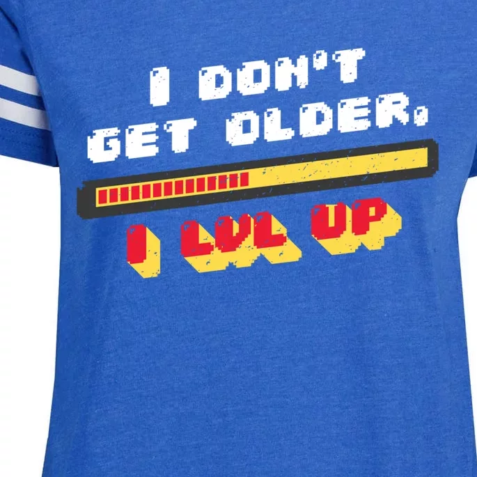 I Dont Get Older I Level Up Gift Enza Ladies Jersey Football T-Shirt