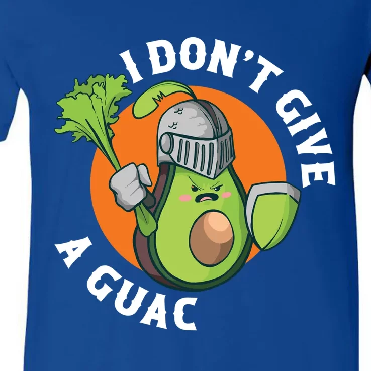 I Dont Give A Guac Vegan Gift V-Neck T-Shirt