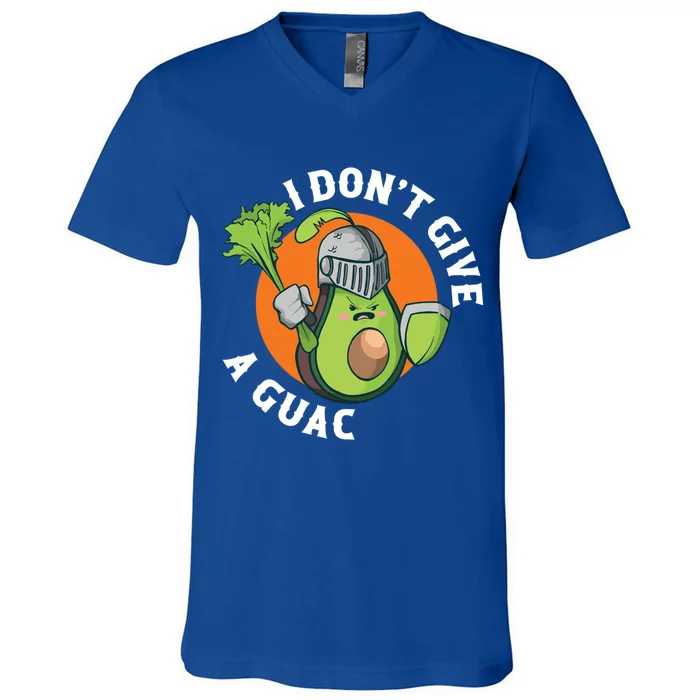 I Dont Give A Guac Vegan Gift V-Neck T-Shirt