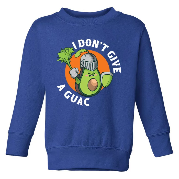 I Dont Give A Guac Vegan Gift Toddler Sweatshirt