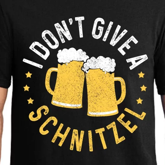 I Dont Give A Schnitzel Oktoberfest German Funny Gift Pajama Set