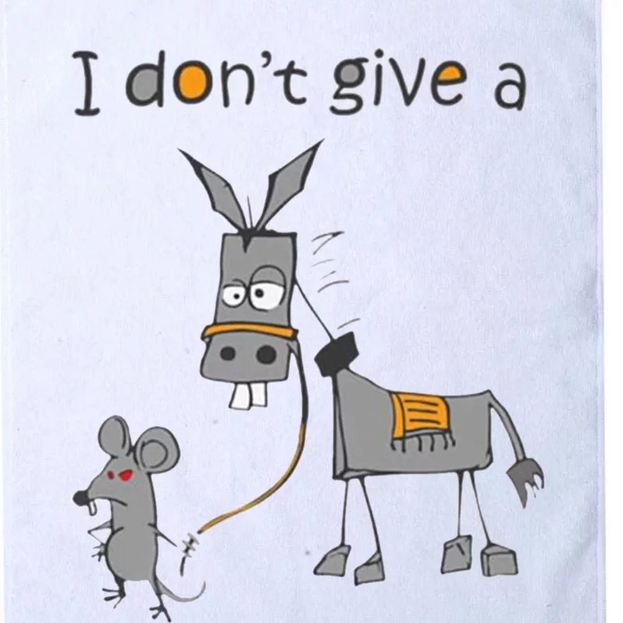 I Don't Give A Rats Donkey Platinum Collection Golf Towel