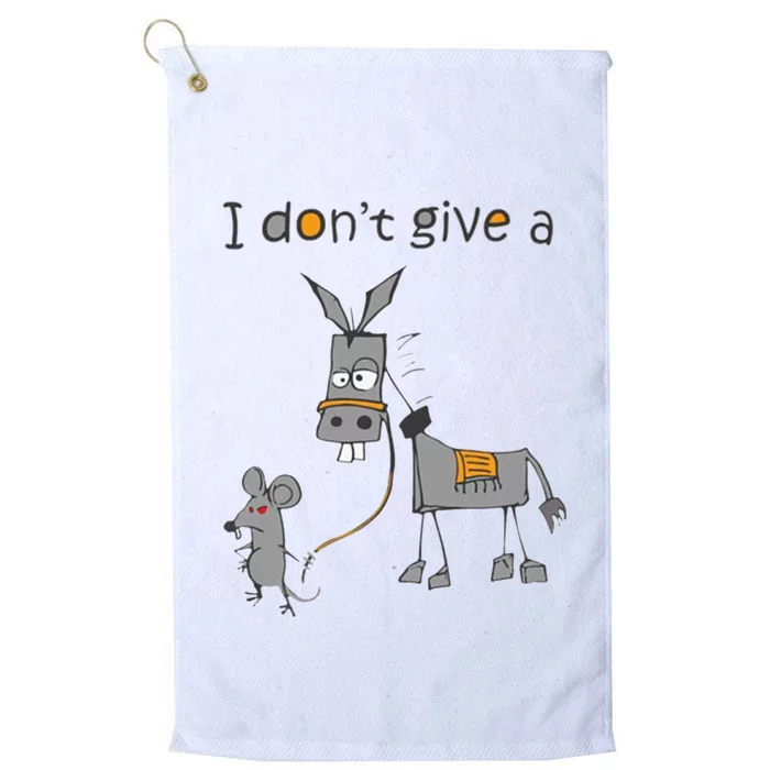 I Don't Give A Rats Donkey Platinum Collection Golf Towel